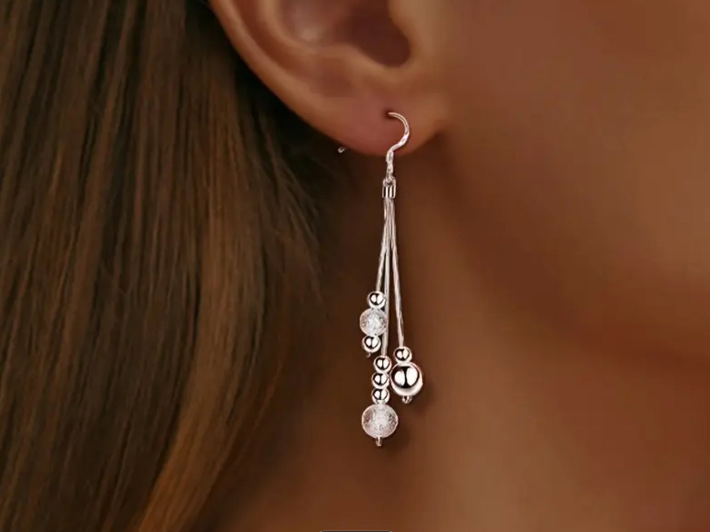 Sterling Silver (925) tassel earrings